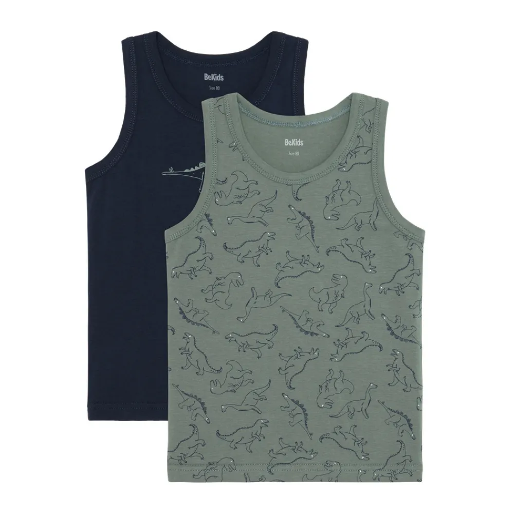 BeKids Undertrøje - 2 pak - Laurel Wreath- Undertøj