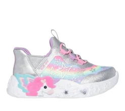 SKECHERS Unicorn Charmer Lil Starlite - Silver/multi- Sneakers Med Blink|Sneakers Med Lys