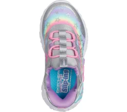 SKECHERS Unicorn Charmer Lil Starlite - Silver/multi- Sneakers Med Blink|Sneakers Med Lys
