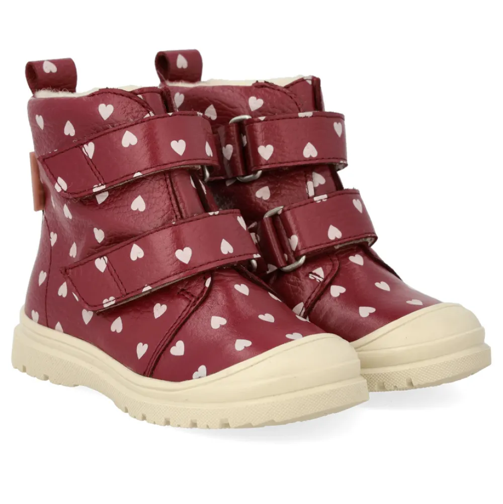 Angulus Vandafvisende TEX-støvle med hjerteprint - 3951- Vinterstøvler