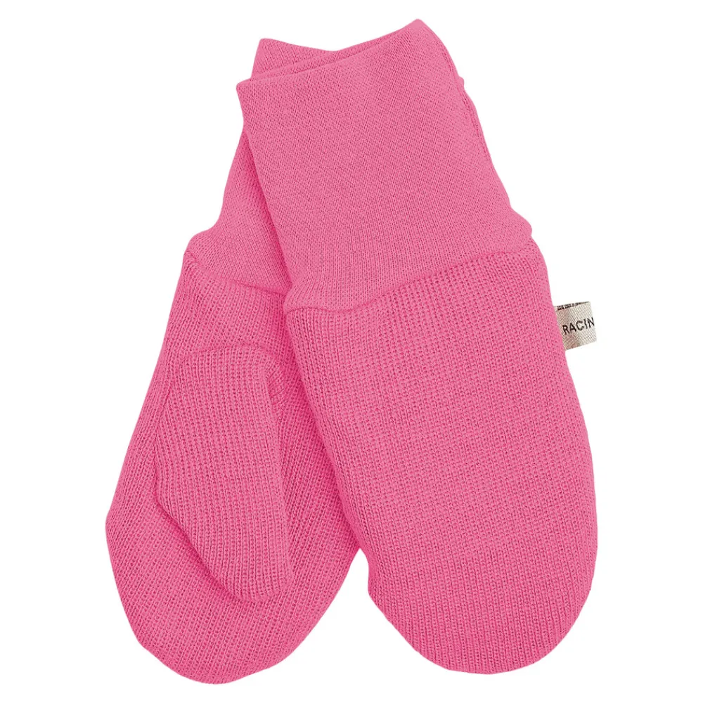 Racing kids Vanter med tot - Pink- Luffer & Vanter|Uldhuer, Uldvanter & Uldfutter