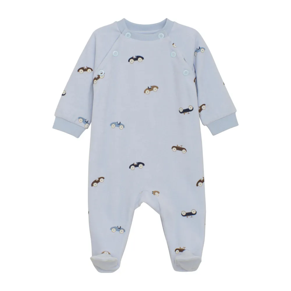 Fixoni Velour Romper - 7111- Heldragter M. Fod