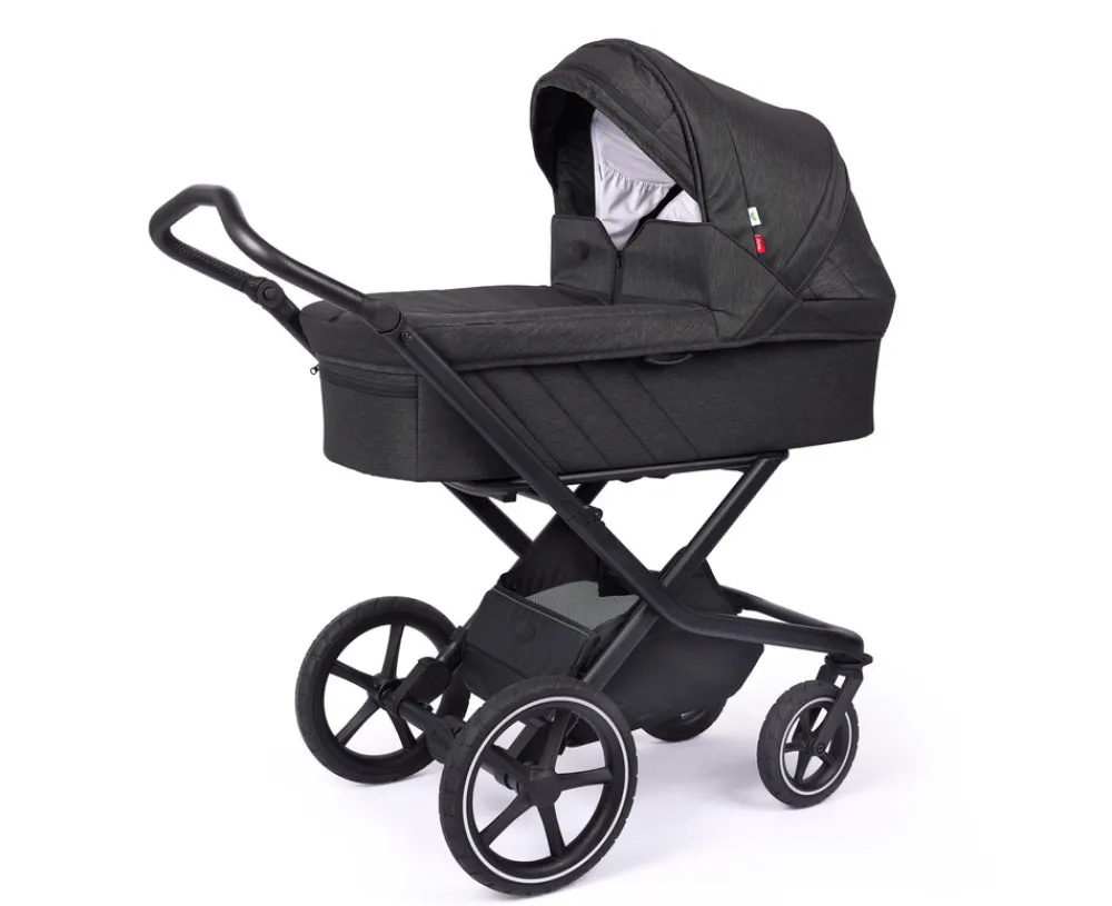 Odder Vida - Black melange- Barnevogne Med Langt Liggemål