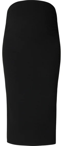 NOPPIES Vija Rib Nederdel Otb - Black- Kjoler/Nederdele