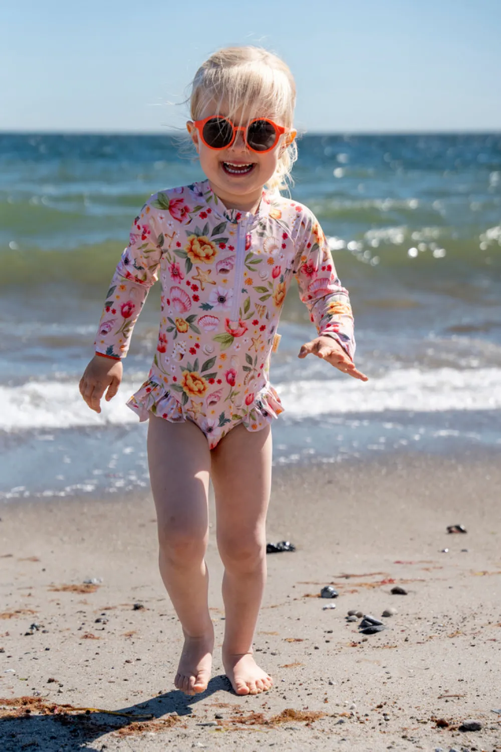 Filibabba Vilje – UV-dragt - LYSERØD- Badedragter & Bikinier