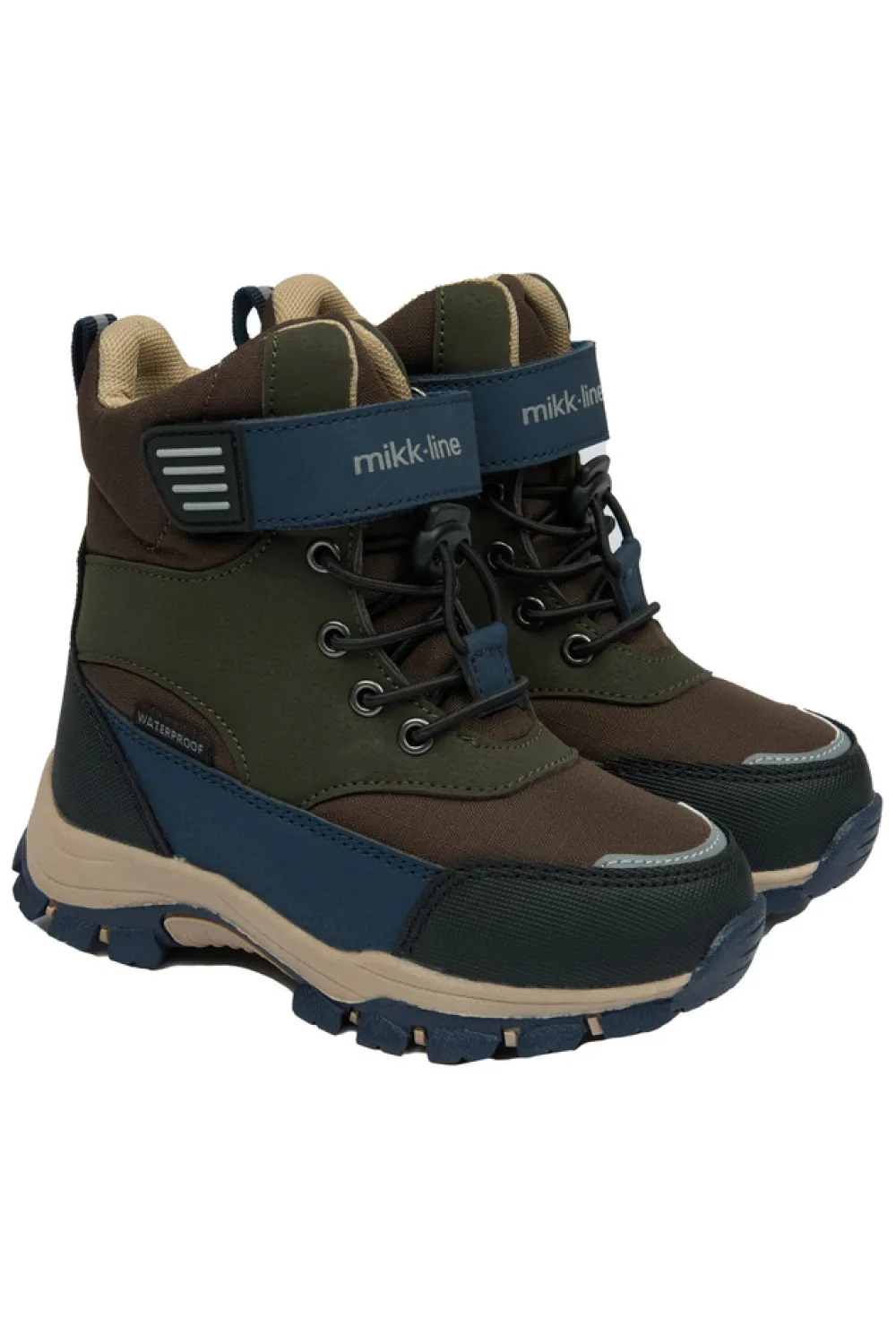 Mikk-Line Vinterstøvle Tex Velcro - Chocolate chip- Vinterstøvler