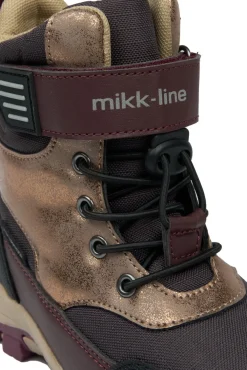 Mikk-Line Vinterstøvle Tex Velcro - Raisin- Vinterstøvler