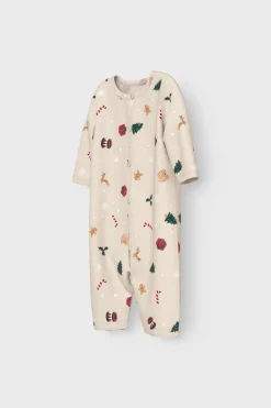 NAME IT Vismas natdragt - Whitecap Gray- Juletøj|Heldragter U. Fod