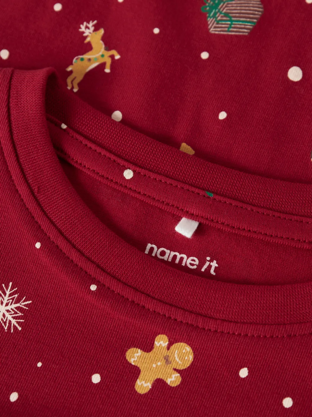 NAME IT Vismas nattøj - Jester red- Juletøj|Nattøj & Natkjoler