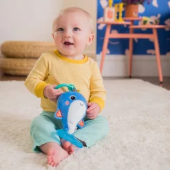Bright Starts Whale-a-roo pull & shake aktivitets-hval- Legetøj Til Barnevogne & Autostole