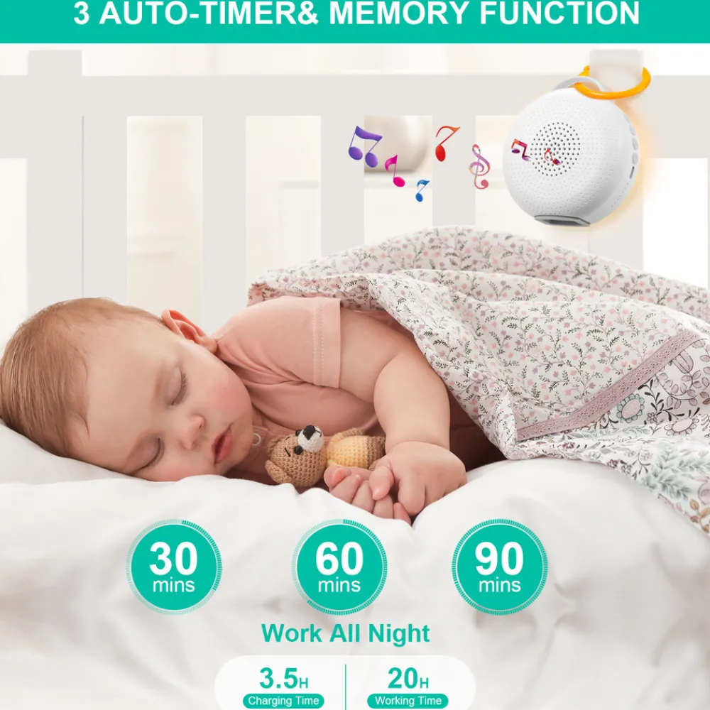 ve:hå Whitenoise & Light-Børn White Noise Og Højtalere