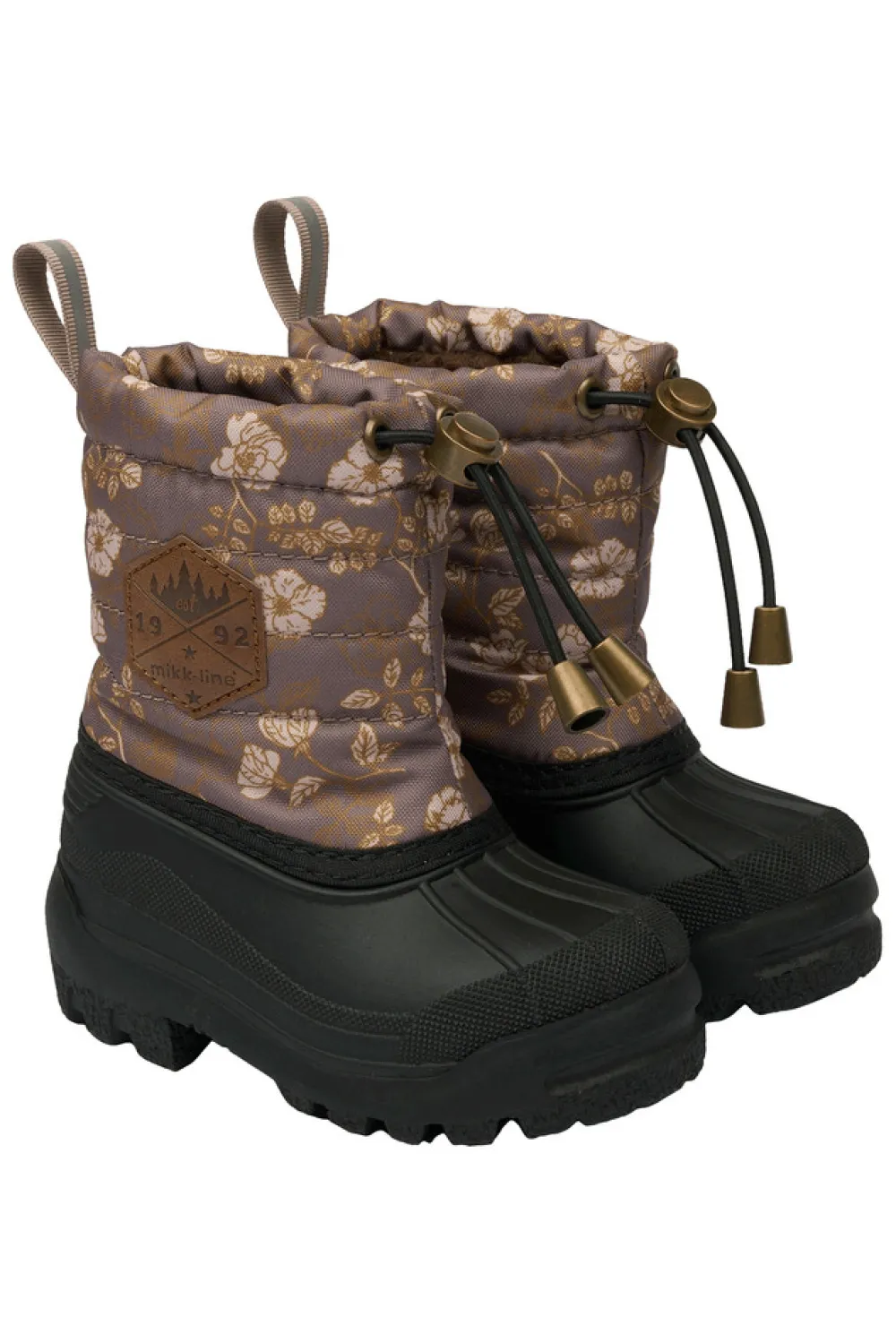 Mikk-Line Winter Boot Rubber AOP - Sparrow- Vinterstøvler