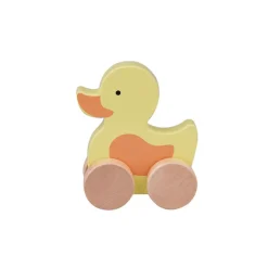 Barbo Toys Wooden Duck on Wheel- Trækdyr