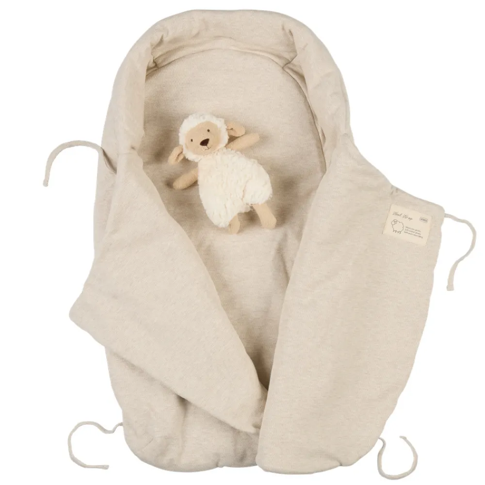 Voksi Wool Wrap - Sand- Køreposer