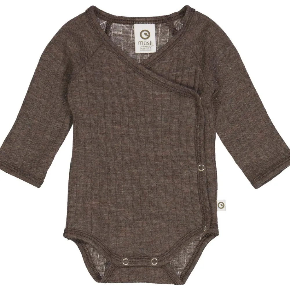 Müsli Woolly body - Walnut melange- Uldbodyer