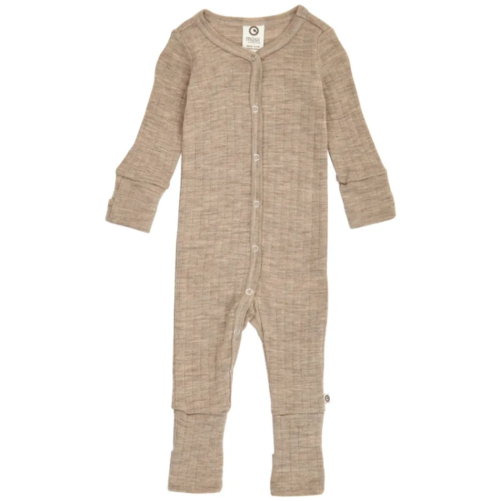 Müsli Woolly heldragt med fødder - 821000011- Ulddragter