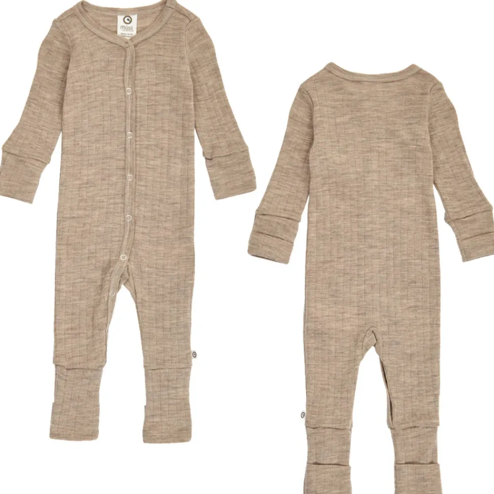 Müsli Woolly heldragt med fødder - 821000011- Ulddragter