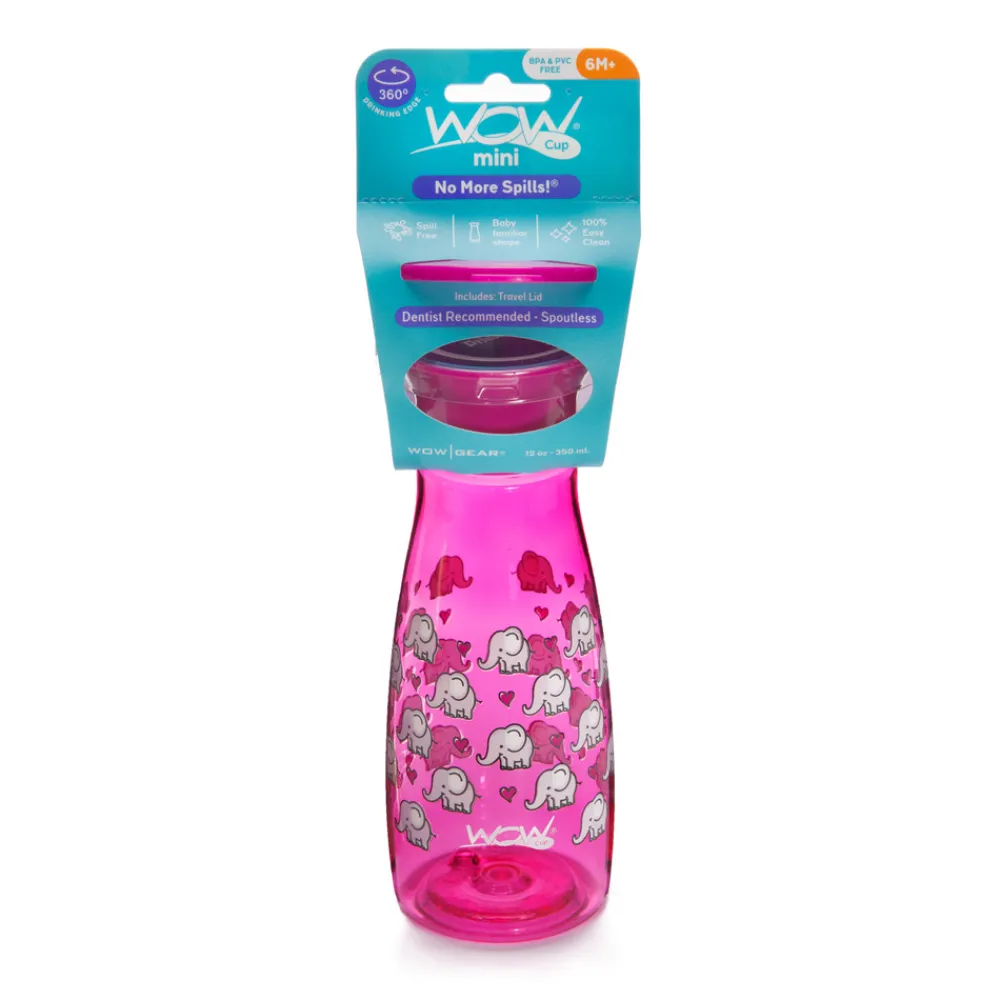 WOW Kop Mini - Pink Elephants- Træningskopper Og Flasker|Madkasser & Drikkedunke