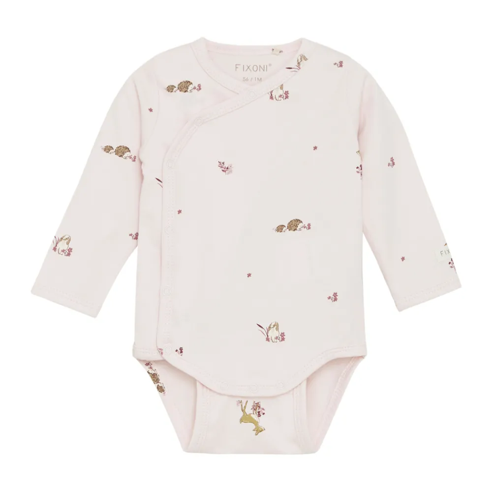 Fixoni Wrap Body Langærmet - 5902- Bodystocking M. Skrålukning