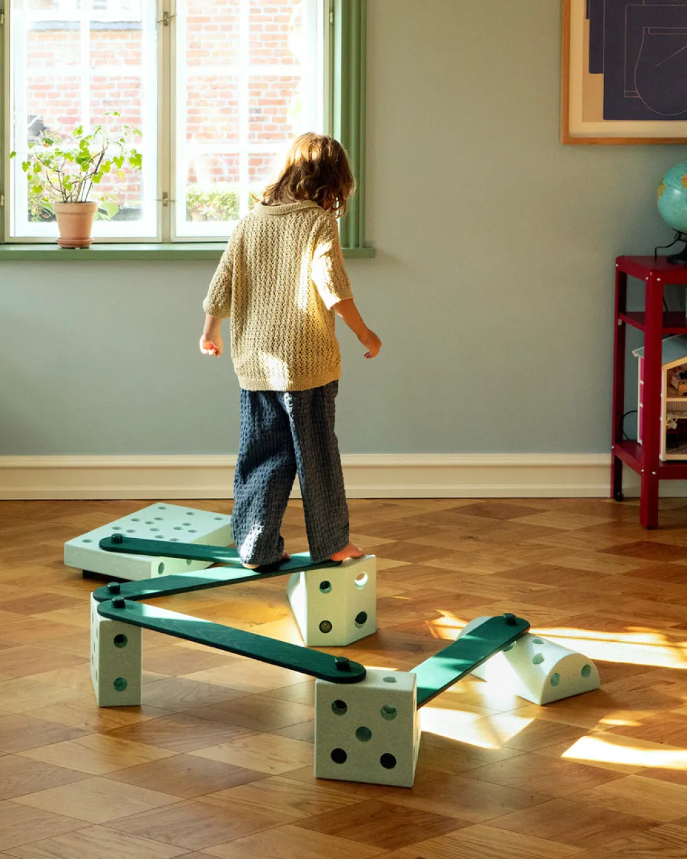 MODU 2x Balancebomme Forest Green- Tumlemøbler