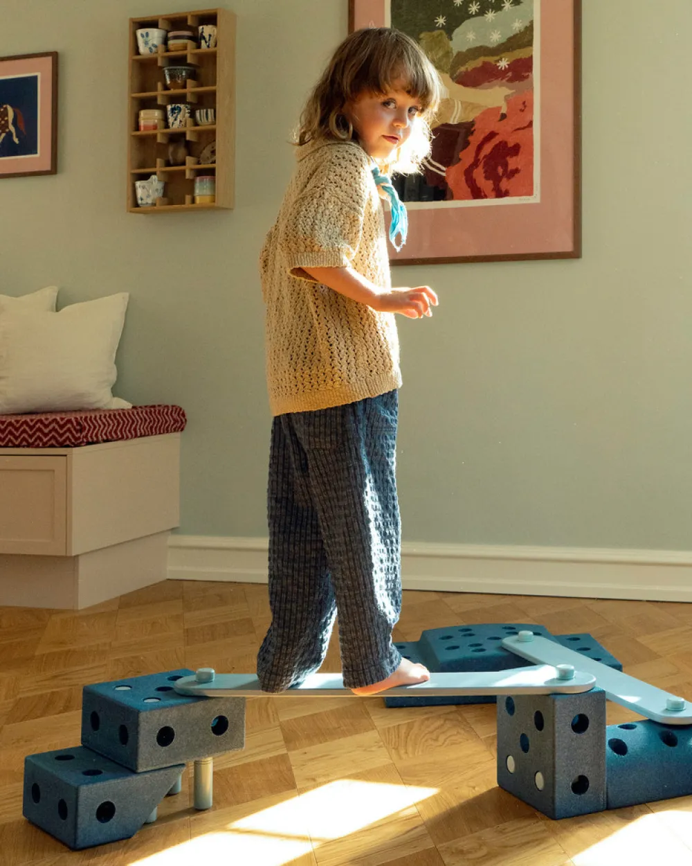 MODU 2x Balancebomme Sky Blue- Tumlemøbler