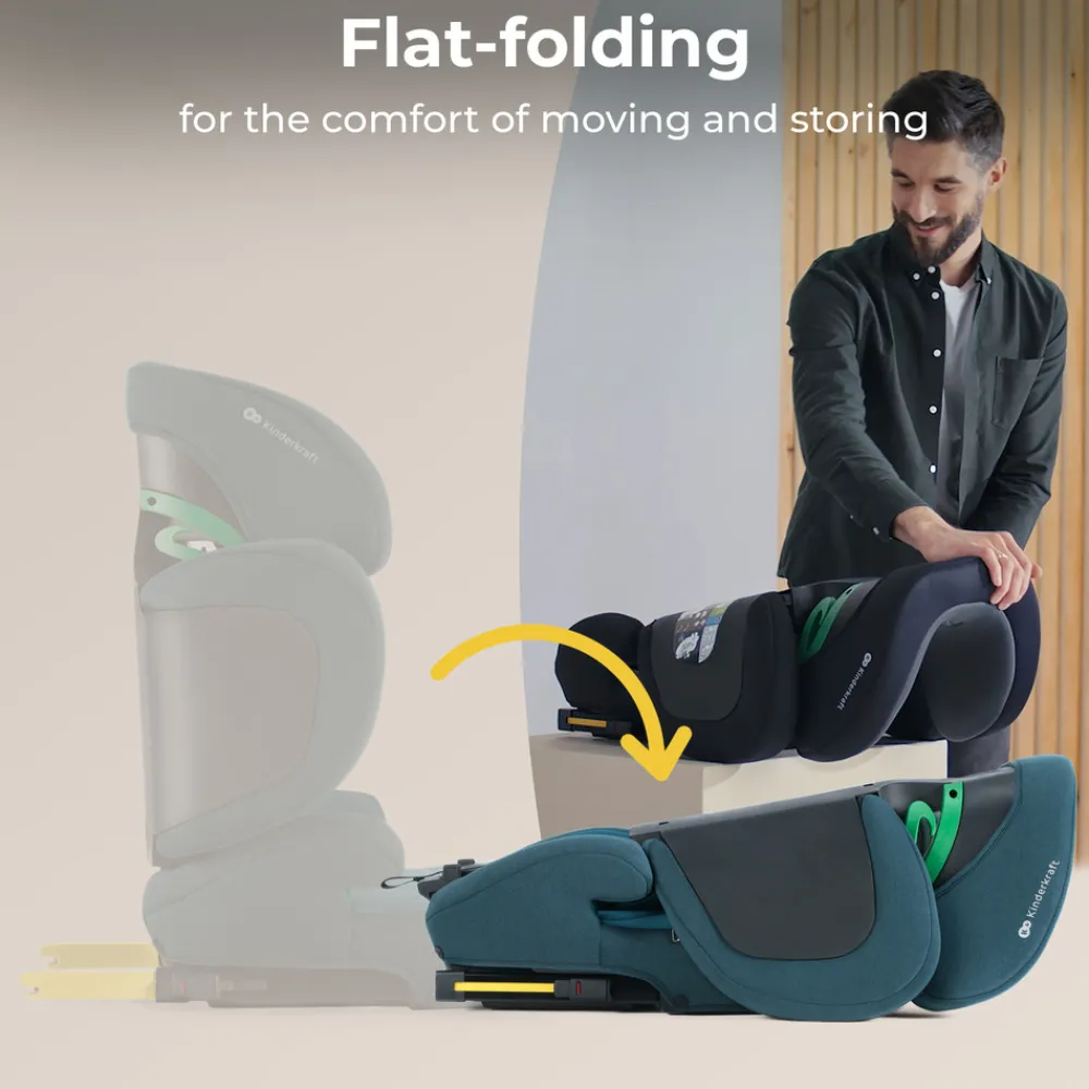 Kinderkraft XPAND 2 i-Size - harbor blue- Autostole 100-150 Cm (4-12 År)