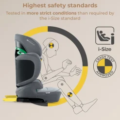 Kinderkraft XPAND 2 i-Size - rocket grey- Autostole 100-150 Cm (4-12 År)