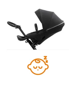 Stokke® Xplory X m. siddedel - rich black- Klapvogne Med Ergonomiske Sæder