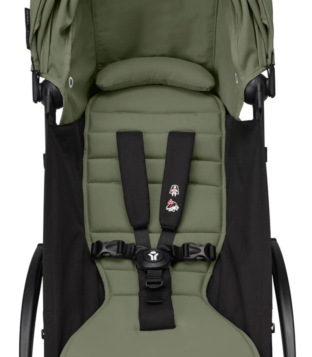 Stokke® YOYO³ Klapvogn - olive på hvidt stel- Rejseklapvogne