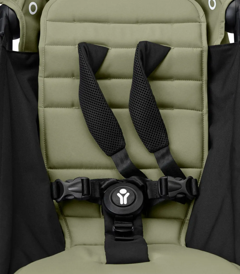 Stokke® YOYO³ Klapvogn - olive på hvidt stel- Rejseklapvogne