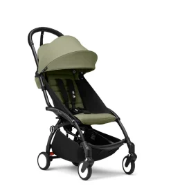 Stokke® YOYO³ Klapvogn - olive på sort stel- Rejseklapvogne