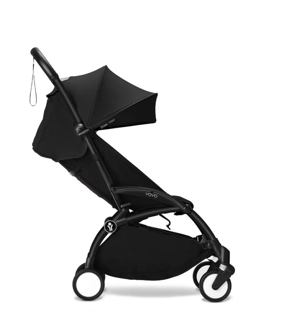 Stokke® YOYO³ Klapvogn - sort på sort stel- Rejseklapvogne