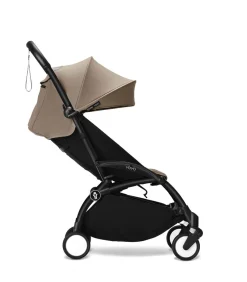 Stokke® YOYO³ Klapvogn - taupe på sort stel- Rejseklapvogne